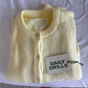 NWT Daily Drills Cardigan Lemon